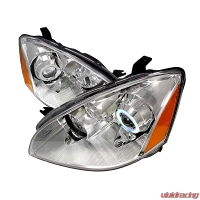 Spec-D Chrome CCFL Halo Projector Headlights Nissan Altima 2002-2004 - 4LHP-ALT02-KS