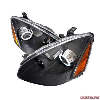 Spec-D Black CCFL Halo Projector Headlights Nissan Altima 2002-2004 - 4LHP-ALT02JM-KS