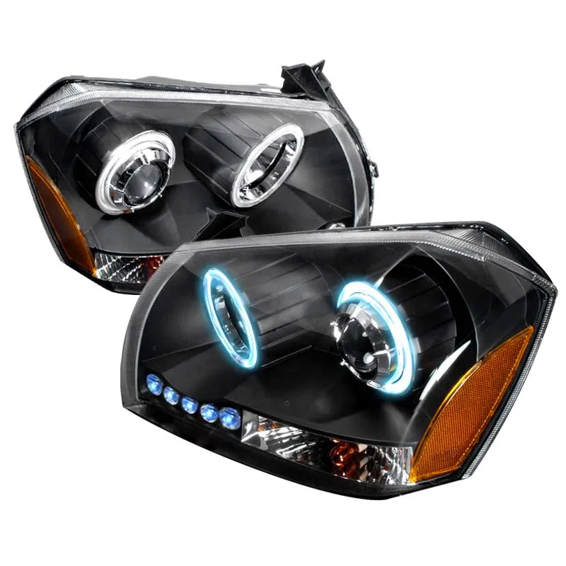 Spec-D Black CCFL Halo LED Projector Headlights Dodge Magnum 2005-2008 - 4LHP-MAG05JM-KS