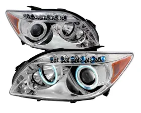 Spec-D Chrome CCFL Halo LED Projector Headlights Scion tC 2004-2010