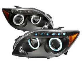 Spec-D Black CCFL Halo LED Projector Headlights Scion tC 2004-2010