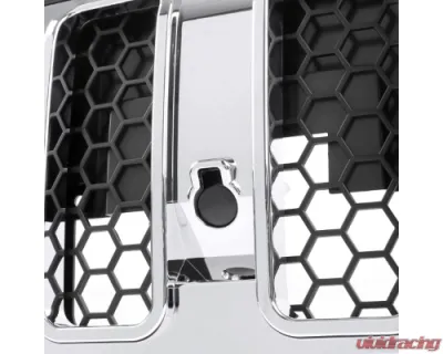 Spec-D Chrome Mesh Hood Replacement Grille Ford Bronco Sport 2021-2025 - HG-BCO21C-GL