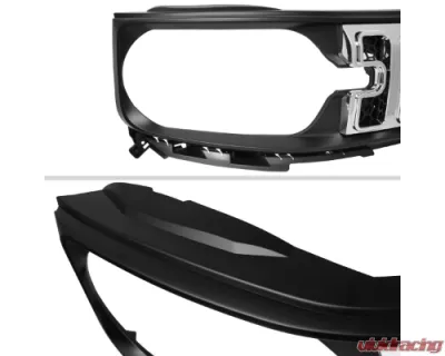 Spec-D Chrome Mesh Hood Replacement Grille Ford Bronco Sport 2021-2025 - HG-BCO21C-GL