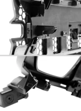 Spec-D Chrome Mesh Hood Replacement Grille Ford Bronco Sport 2021-2025                                     - HG-BCO21C-GL - Image 7