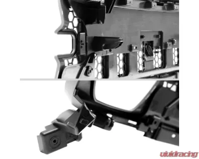 Spec-D Chrome Mesh Hood Replacement Grille Ford Bronco Sport 2021-2025 - HG-BCO21C-GL