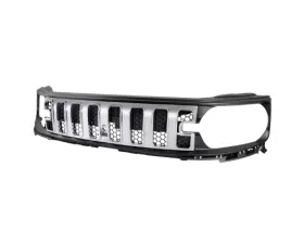 Spec-D Chrome Mesh Hood Replacement Grille Ford Bronco Sport 2021-2025