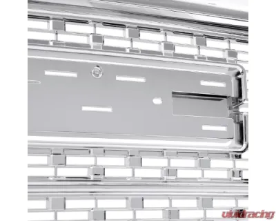 Spec-D Chrome Mesh Denali Style Hood Replacement Grille GMC Sierra 2016-2018 - HG-GMC1615C-JB