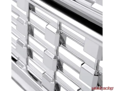 Spec-D Chrome Mesh Denali Style Hood Replacement Grille GMC Sierra 2016-2018 - HG-GMC1615C-JB