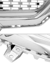 Spec-D Chrome Mesh Denali Style Hood Replacement Grille GMC Sierra 2016-2018                                     - HG-GMC1615C-JB - Image 5