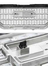 Spec-D Chrome Mesh Denali Style Hood Replacement Grille GMC Sierra 2016-2018                                     - HG-GMC1615C-JB - Image 6