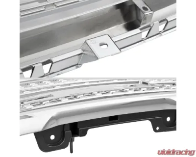 Spec-D Chrome Mesh Denali Style Hood Replacement Grille GMC Sierra 2016-2018 - HG-GMC1615C-JB