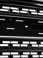 Spec-D Glossy Black Mesh Denali Style Hood Replacement Grille GMC Sierra 2016-2018                                     - HG-GMC1615JM-JB - Image 3