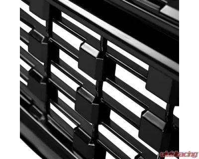 Spec-D Glossy Black Mesh Denali Style Hood Replacement Grille GMC Sierra 2016-2018 - HG-GMC1615JM-JB