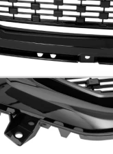 Spec-D Glossy Black Mesh Denali Style Hood Replacement Grille GMC Sierra 2016-2018                                     - HG-GMC1615JM-JB - Image 5