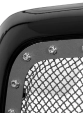 Spec-D Glossy Black 1PC Rivet Mesh Style Front Grille Dodge Ram 2002-2005                                     - HG-RAM02JMSS-HJ - Image 4