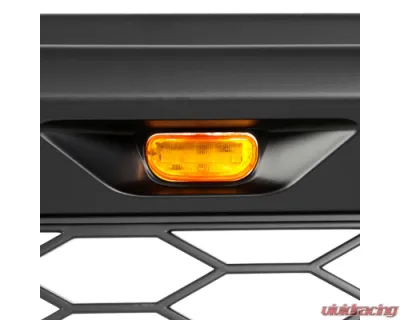 Spec-D Matte Black Mesh Replacement Grille w/ LED Lights Chevrolet 1999-2006 - HG-SIV99BB-LED-KH