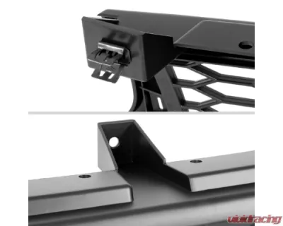 Spec-D Matte Black Mesh Replacement Grille w/ LED Lights Chevrolet 1999-2006 - HG-SIV99BB-LED-KH