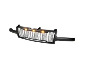 Spec-D Matte Black Mesh Replacement Grille w/ LED Lights Chevrolet 1999-2006