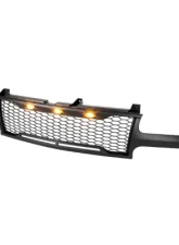 Spec-D Matte Black Mesh Replacement Grille w/ LED Lights Chevrolet 1999-2006                                     - HG-SIV99BB-LED-KH - Image 7