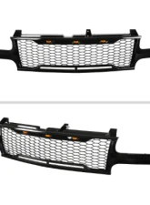 Spec-D Glossy Black Mesh Replacement Grille w/ LED Lights Chevrolet 1999-2006                                     - HG-SIV99JM-LED-KH - Image 3