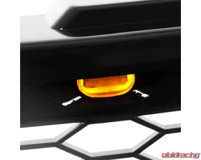 Spec-D Glossy Black Mesh Replacement Grille w/ LED Lights Chevrolet 1999-2006 - HG-SIV99JM-LED-KH