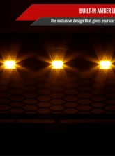 Spec-D Matte Black Mesh Replacement Grille w/ LED Lights Toyota Tacoma 2005-2011                                     - HG-TAC05BB-LED-KH - Image 2