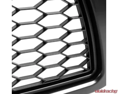 Spec-D Matte Black Mesh Replacement Grille w/ LED Lights Toyota Tacoma 2005-2011 - HG-TAC05BB-LED-KH