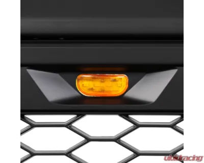 Spec-D Matte Black Mesh Replacement Grille w/ LED Lights Toyota Tacoma 2012-2015 - HG-TAC12BB-LED-KH