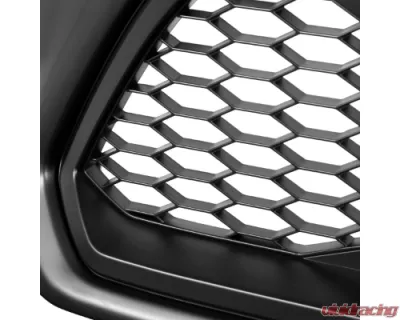 Spec-D Matte Black Mesh Replacement Grille w/ LED Lights Toyota Tacoma 2012-2015 - HG-TAC12BB-LED-KH