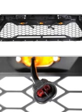 Spec-D Matte Black Mesh Replacement Grille w/ LED Lights Toyota Tacoma 2012-2015                                     - HG-TAC12BB-LED-KH - Image 7