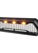 Spec-D Matte Black Mesh Replacement Grille w/ LED Lights Toyota Tacoma 2012-2015                                     - HG-TAC12BB-LED-KH - Image 7