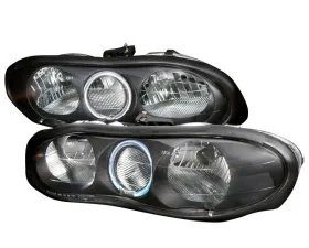 Spec-D Black Housing Halo Headlights Chevrolet Camaro 1998-2001