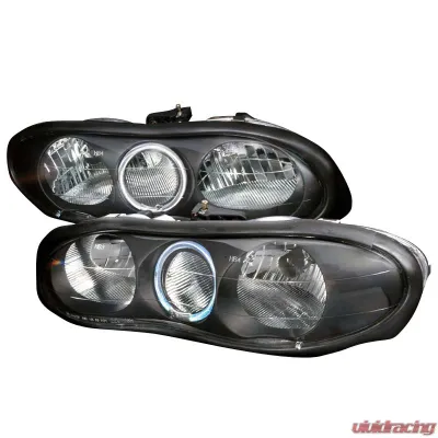 Spec-D Black Housing Halo Headlights Chevrolet Camaro 1998-2001 - LH-CMR98HJM-KS