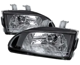 Spec-D Black Housing Headlights Honda Civic 1992-1995
