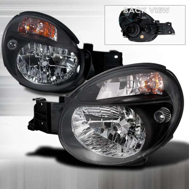 Spec-D Black Housing Headlights Subaru WRX 2002-2003 - LH-WRX02JM-KS