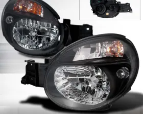 Spec-D Black Housing Headlights Subaru WRX 2002-2003