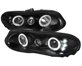 Spec-D V2 Black Halo LED Projector Headlights Chevy Camaro 1998-2002