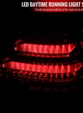 Spec-D Sequential Turn Signal LED Taillights (Chrome Housing/Red Smoked Lens) Mercedes-Benz W203 C-Class 2001-2004                                     - LT-BW20300RGLD-SQ-TM - Image 3