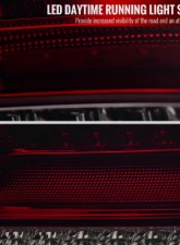 Spec-D Sequential Turn Signal LED Taillights (Chrome Housing/Red Smoked Lens) Mercedes-Benz W203 C-Class 2001-2004                                     - LT-BW20300RGLD-SQ-TM - Image 4