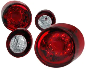Spec-D Red/Clear LED Tail Lights Chevrolet Cobalt 2005-2010