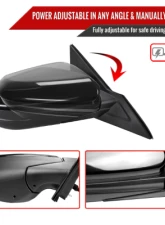 Spec-D Black Powered Mirrors 3Pin Connector Right Side Honda Civic 2016-2020                                     - RMV-CV16P3-FS-R - Image 2
