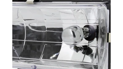 Spec-D Crystal Headlights (Chrome Housing/Clear Lens) Chevrolet | GMC 1988-1999                                     - LH-C1088-RS - Image 3