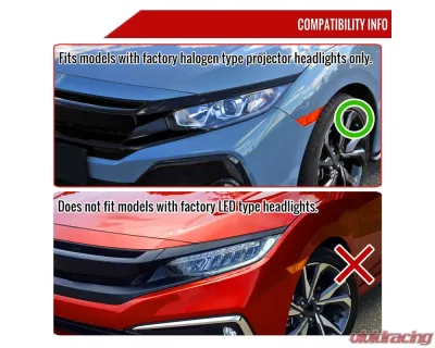 Spec-D Full LED Projector Headlights w/ Switchback Sequential Turn Signal Chrome Housing/Clear Lens Honda Civic 2016-2021 - LHE-CV16H-SQ-RS