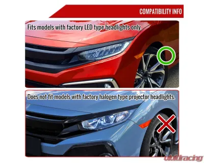 Spec-D LED Headlights w/ LED Switchback Sequential Turn Signal Chrome Housing/Clear Lens Honda Civic 2016-2021 - LHE-CV16L-SQ-RS