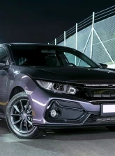 Spec-D LED Headlights w/ LED Switchback Sequential Turn Signal Chrome Housing/Clear Lens Honda Civic 2016-2021                                     - LHE-CV16L-SQ-RS - Image 9