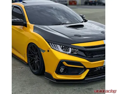 Spec-D LED Headlights w/ LED Switchback Sequential Turn Signal Chrome Housing/Clear Lens Honda Civic 2016-2021 - LHE-CV16L-SQ-RS