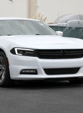 Spec-D LED Strip Projector Headlights w/ LED Sequential Turn Signal Matte Black Housing/Clear Lens Dodge Charger 2015-2023                                     - LHP-CHG15JM-SQ-TM - Image 9