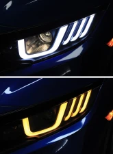 Spec-D Projector Headlights w/ LED Switchback Sequential Turn Signal Matte Black Housing/Clear Lens Honda Civic 2016-2021                                     - LHP-CV16JM-SQ-RS - Image 11