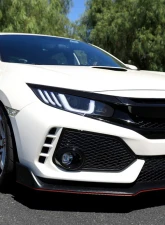 Spec-D Projector Headlights w/ LED Switchback Sequential Turn Signal Matte Black Housing/Clear Lens Honda Civic 2016-2021                                     - LHP-CV16JM-SQ-RS - Image 9