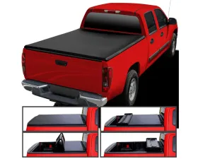 Spec-D 6' Long Bed Soft Quad-Fold Tonneau Cover Chevrolet Colorado | GMC Canyon | Isuzu I-Series Extended Cab 2004-2012